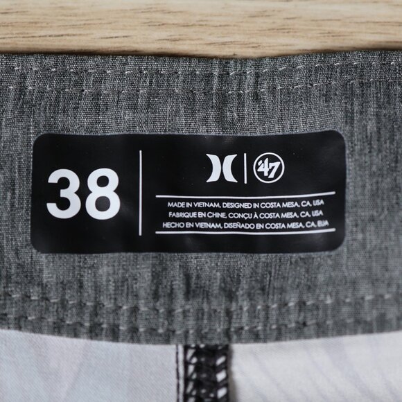 Hurley x 47 Arizona Diamondbacks Board Shorts Mens 40 Black Floral MLB Baseball - Picture 6 of 12